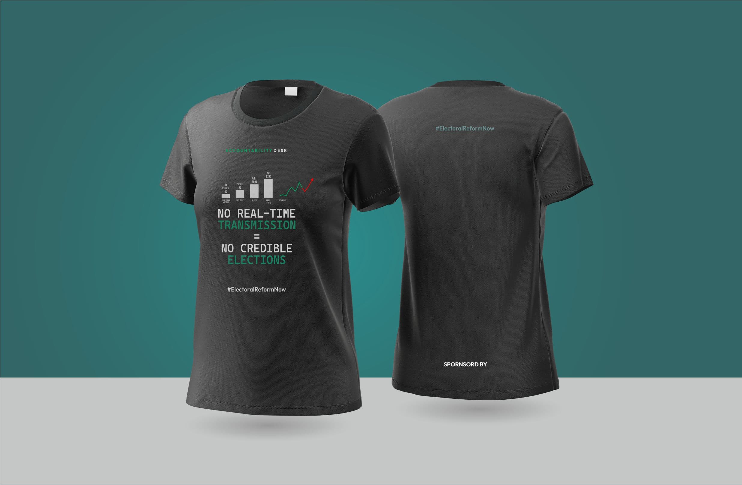 Mockup SHirts Real Time Transmission Black Round neck